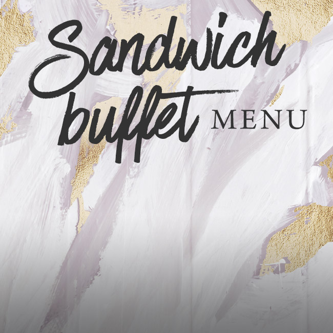 Sandwich buffet menu at The Hawk